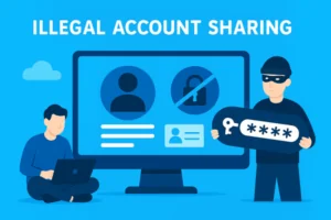 akun sharing ilegal