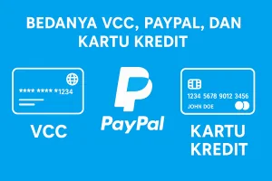 beda vcc, paypal dan kartu kredit