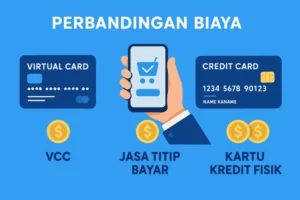 Perbandingan biaya VCC vs jasa titip bayar vs kartu kredit